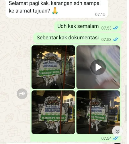 Pengiriman Papan Bunga Selamat Bugel