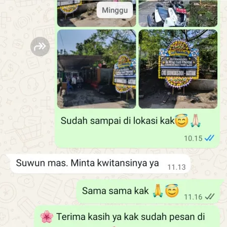 Pengiriman Papan Bunga Duka Bugel