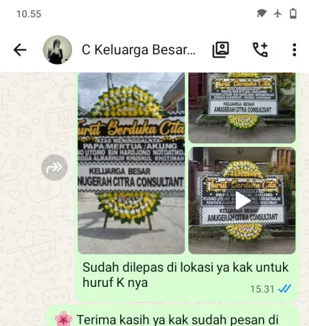 Pengiriman Papan Bunga Duka Bugel